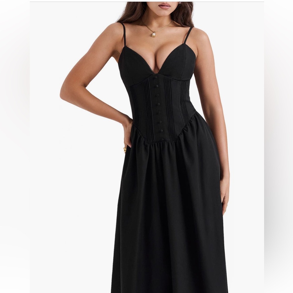 House of CB Lova Bustier Bodice Dress